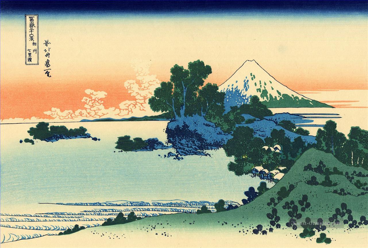 Shichiri Strand in sagami Provinz Katsushika Hokusai Ukiyoe Ölgemälde